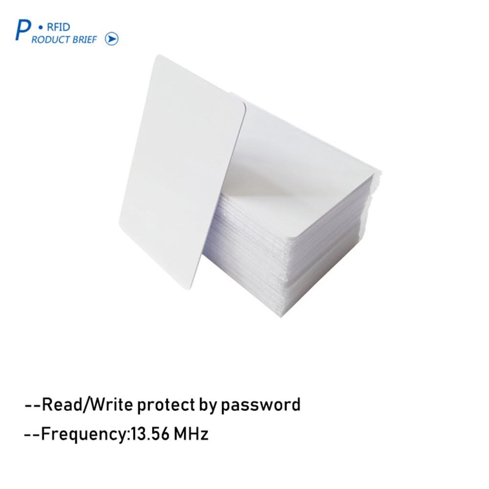 Meipire 13,56 MHz MIFARE Classic 1K, RFID – Tarjetas Chipkarten / M1 – Tarjetas imprimibles RFID – PVC – Tarjetas según ISO14443A para el control de acceso, tarjetas de hotel, etc. (100)