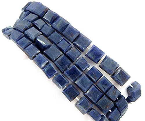 Perles iolite facettées de 7x9.5 mm, fil de pierre naturelle fancy shape pour création de collier