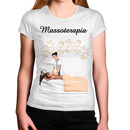 Camiseta Feminina Branca Massoterapia (g)