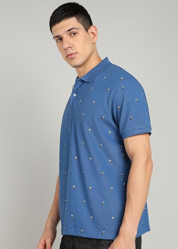 Image of Alan Jones Clothing Men's Cotton Regular Fit Polo T-Shirt