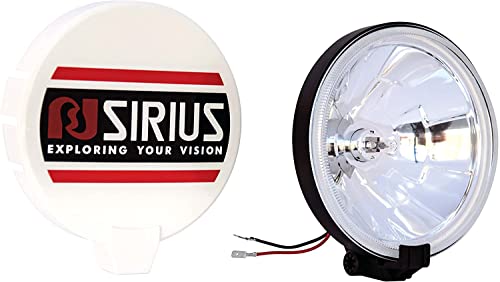 S SUMEX Faro de Largo Alcance H3 12V 55W 184 x 90mm Iluminación Potente y Precisa Óptica de Cristal Opaco y Reflector de Metal Múltiple Incluye Tapa Protectora Antigolpes