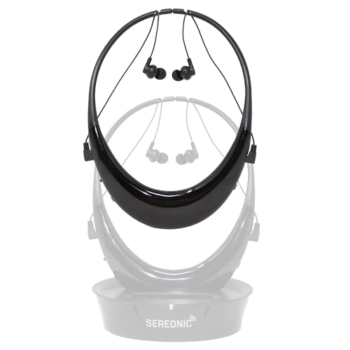 Image of SEREONIC Extra Wireless TV Headphones for Seniors - Transmitting Base and Audio Cables NOT Included - Pairs with TV-EB200 or BT-200 - Smart RF Technology with 100ft Range Transmission.