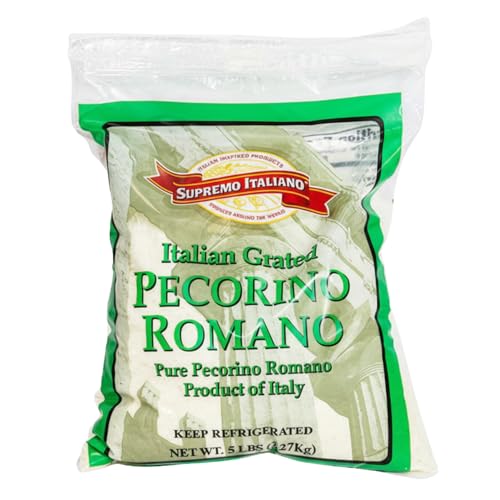 Supremo Italiano: Imported Grated Pecorino Romano Cheese 5 Lb.