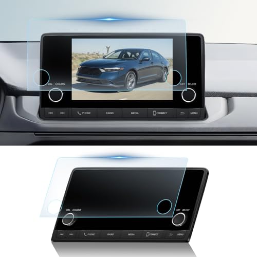 BIBIBO 2024 2025 Accord Anti-Glare Screen Protector for 2023-2025 Honda Accord LX/EX 7" Frosted Film [Tempered Glass Matte Lessen Fingerprints]