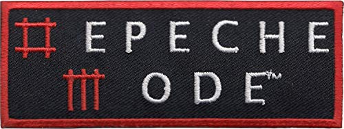 Depeche Mode - Logo Black, White And Red - Iron On Or Sew On Patch