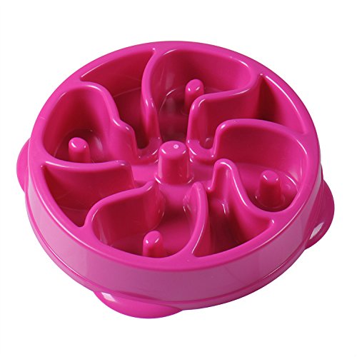 SmileyEU Pet Dog Puppy Slow Down Bowl Eating Feeder Interactive Anti Gulp Bloat Stop Bowl