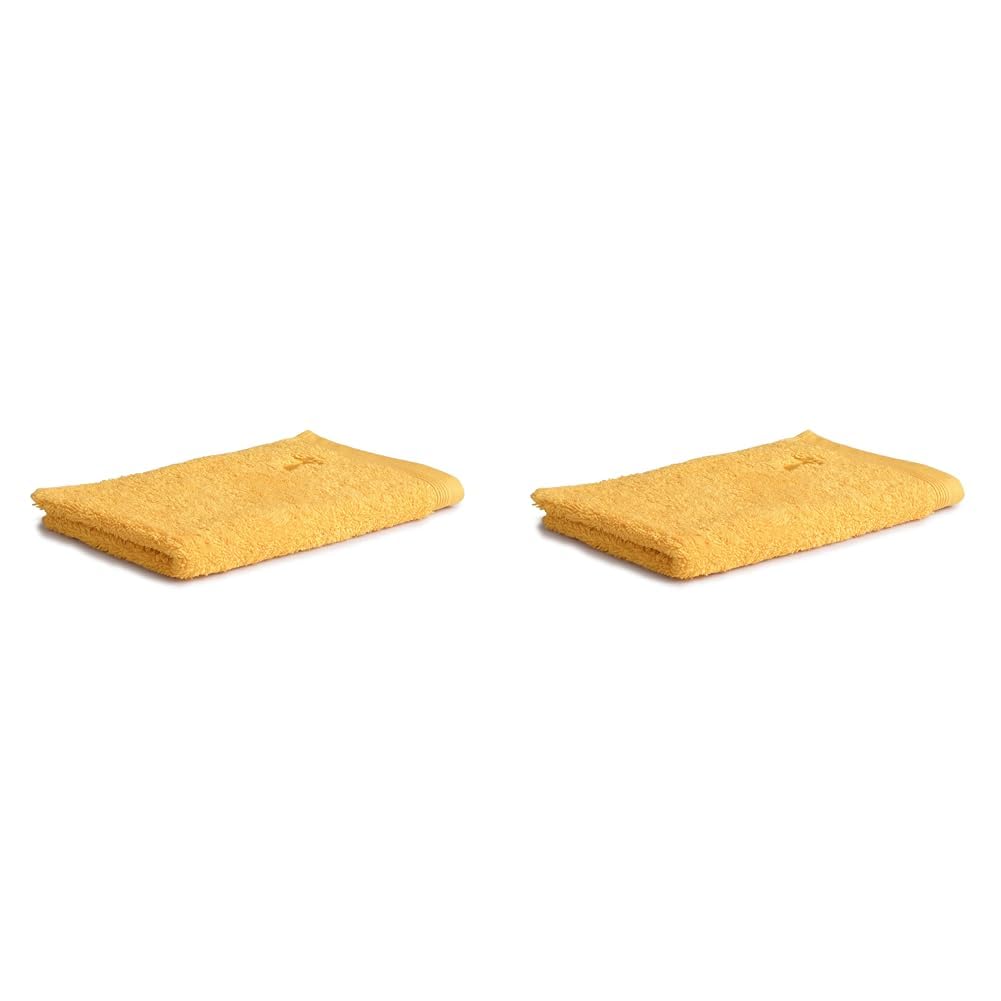 Möve Superwuschel Gästetuch, 100% Baumwolle, Gold, 30 x 50 cm (Packung mit 2)