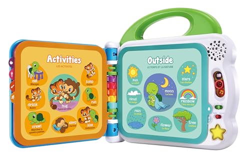 LeapFrog 601503 Learning Friends 100 Words Baby Book Educational and Interactive Bilingual Playbook Toy Toddler and Pre School Boys & Girls 1, 2, 3, 4+ Year Olds, Multi-Colour, One Size
