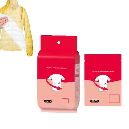 Toallitas Húmedas Quitamanchas Para Ropa - Limpieza en Seco e Instantánea, Envueltas Individuales