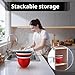 2025 Upgrade Blender Silicone Liners for Kitchen, Heavy-Duty 600g for Tilt-Head 5 Qt Mixers, Odorless Food-Grade Liner with 4 Colors, Enhanced Fit & Scratch Protection (All)