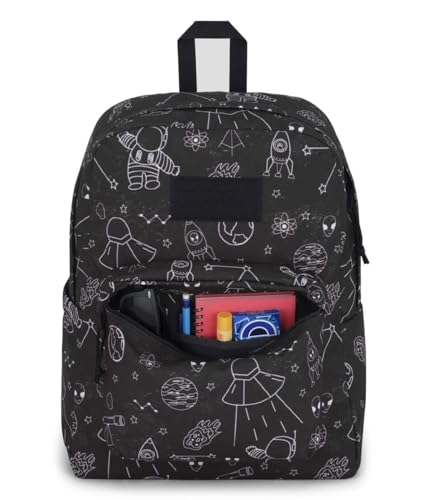 Image of JanSport SuperBreak Plus Backpack with Padded 15-inch Laptop Sleeve and Integrated Bottle Pocket - Spacious and Durable Daypack for Work and Travel - Cosmic City