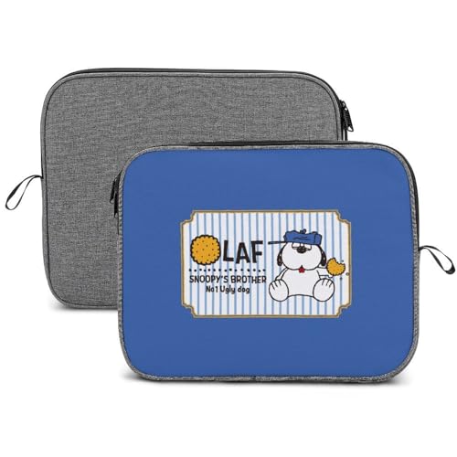 スヌーピー オラフ 【 ラップトップケース 13インチ 14インチ 】 パソコンケース PCケース EDGFOZX(エドフ) ノートパソコンバッグ スリーブ 耐衝撃 軽量 撥水加工 全面保護 アニメ 可愛い おしゃれ メンズ レーディス