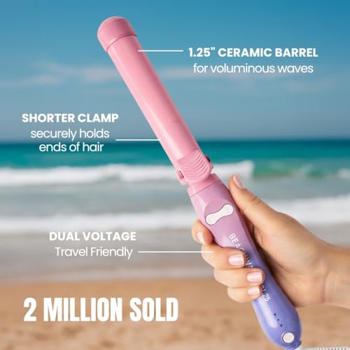 Image of The Beachwaver Co. Rotating Curling Iron Ceramic Curling Iron - Largest Barrel Size for Long Hair! | Auto-Shut Off, Travel-Friendly, Dual Voltage