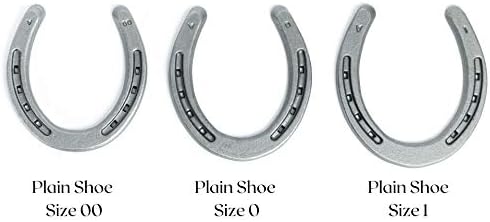 Steel Horseshoes Set for Horses, Crafts, Decorations and Backyard Games - Plain Shoe Size 0 - Sand Blasted 2 Shoes image 4