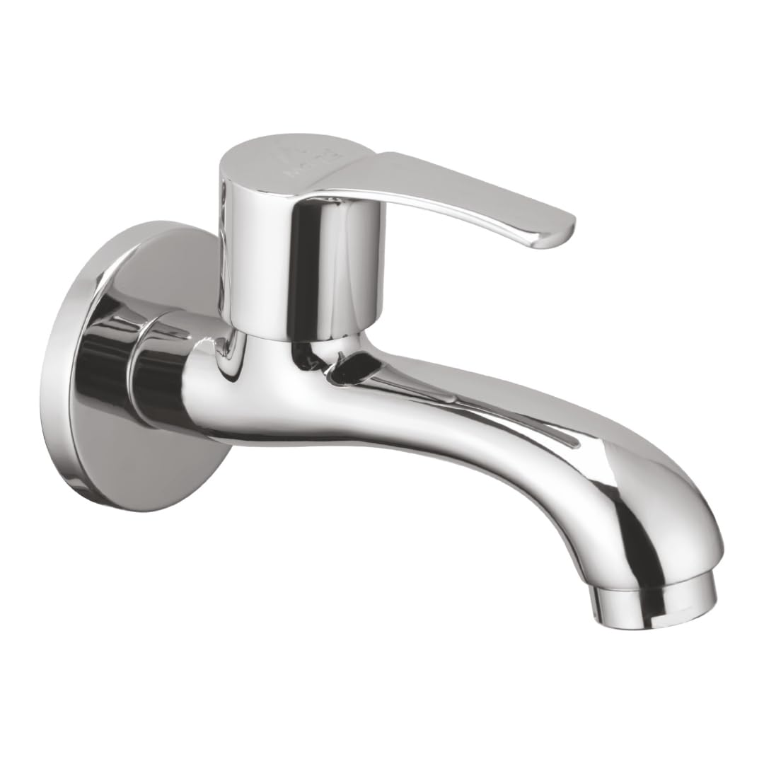 Maipo Phonix Honey Brass Long Body Bib Tap with Wall Flange|Wall Mounted Brass Bib Cock Faucet for Bathroom, Kitchen & Wash Basin|Chrome Finish|Water Saving Foam Flow|7 Year Replacement Warranty-image-46
