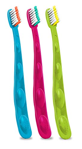 Preserve Recycled (Made In The Usa) Kids Toothbrushes, Soft Bristles, 6 Count (Pack Of 1) , Assorted Colors #TOP6