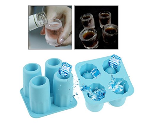 Ice Shot – Stampo In Silicone Per Ghiaccio A Forma Di Bicchierino – Vassoio Per Freezer Per Cioccolato, Succo, Alcolici – Idea Regalo Per Feste