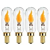 SHUWDKAR Flickering Light Bulbs E12 Base LED Fire...