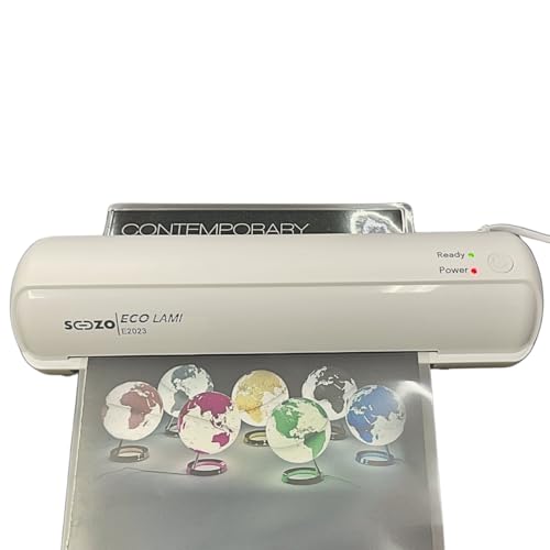 Laminadora Plastificadora Compact SOZO 500w Rg Crachá A4 A5 Branca 220V/240V
