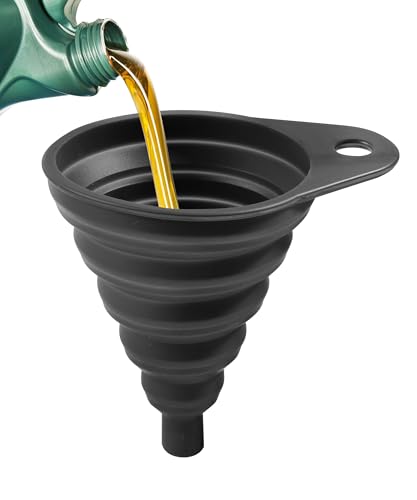 Xibao Imbuti Universale per Auto,Imbuto Benzina in Silicone,Imbuto per Olio