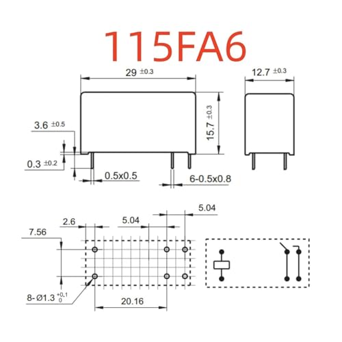 Relais SM-S-112DM de remplacement contre les pannes de circuit
