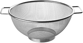 Fackelmann Stainless Steel Strainer, Silver, 24.5 x 10 x 5.5 cm