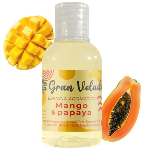 Esencia Aromática Mango y Papaya: Fragancia Intensa y Refrescante para Perfumes, Cosméticos y Velas | Fórmula Concentrada