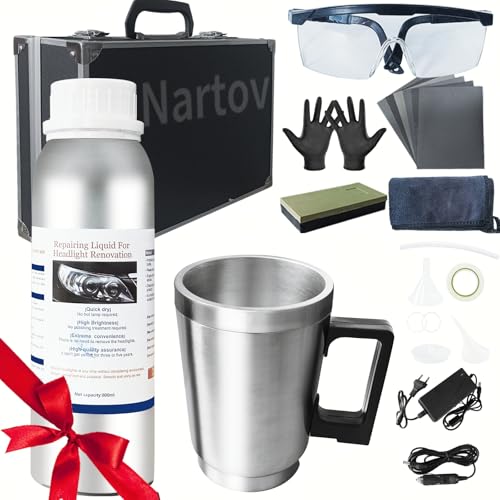 Nartov Kit de Réparation de Phare avec Polish 200ml