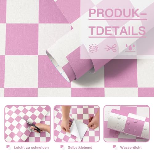 Papier peint autocollant géométrique imperméable et facile à poser 10m - 7