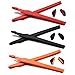 Produktbild SOODASE Rot/Schwarz/Orange Ersatz Silikon Rahmenbein Gummi-Kit Für Oakley Crosslink Sonnenbrille