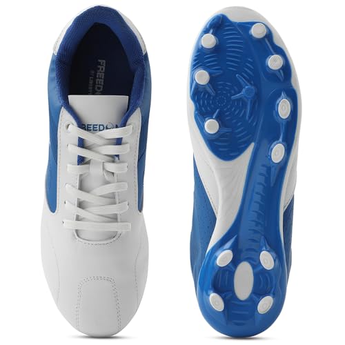 Image of Liberty Freedom Black & White Football Shoes for Men - Lace-Up Court Wear