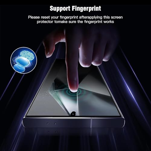 Image of Uyiton SHILD (Pack of 2) Tempered Glass Screen Protector for Samsung Galaxy S24 Ultra (6.8) | Military-Grade Protection | Anti-Scratch | Easy Installation | Ultra Tough | 100% Fingerprint Unlock