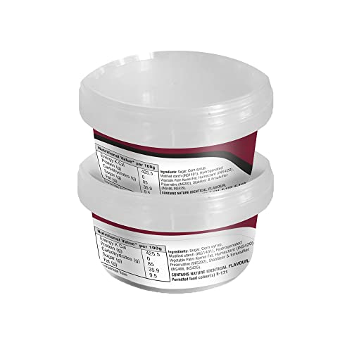 Image of BLOSSOM White - Black Sugar Paste /Fondant for Cake Decorating, 200g - Pack of 2 (400g Total Pack Size)