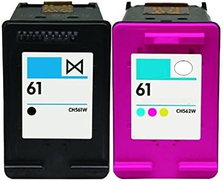 ocproducts refilled HP 61Ink Cartridge Reemplazo for HP Envy 45005530Deskjet 1010305025402050Officejet 2620Impresoras (1Negro, 1color)