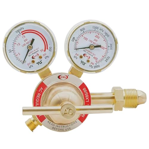 CDL LX65 Medium Duty Acetylene Regulator with Tank Gauge