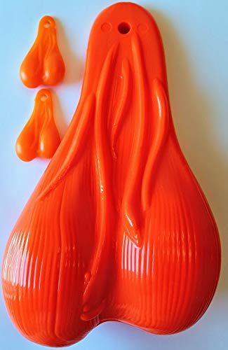 8 Inch Orange Truck Nutz and 2 of The 2 Inch Nutz