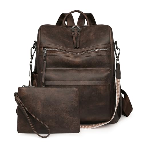 Image of Women's Fashion Backpack Purse for Women Leather Multipurpose Design Ladies Shoulder Bag Travel bag Satchel Handbags