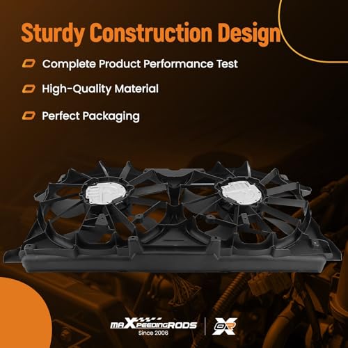Image of maXpeedingrods 23123635 Cooling Fan Assembly for Chevy Silverado 1500 2014-2019, for GMC Sierra 1500 2014-2019, GM3115291 621-619