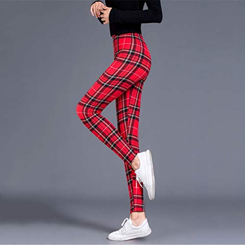 Amazon.com: Leggings de cuadros para mujer, sexy, pantalones push up de  moda, fitness Leggins gimnasio deportivo talla grande de cintura alta  (color: cuadros rojos, talla única) : Hogar y Cocina