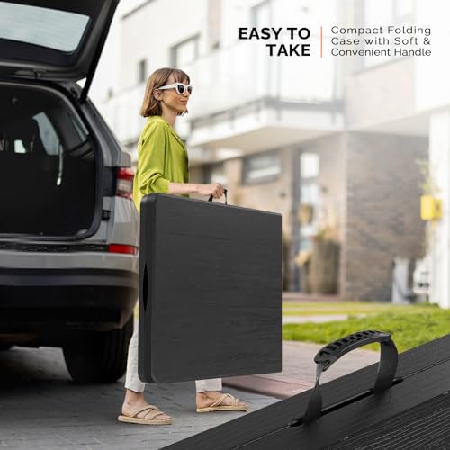 image for VINGLI 6 Foot Plastic Folding Table Portable Long Table for Indoor Out