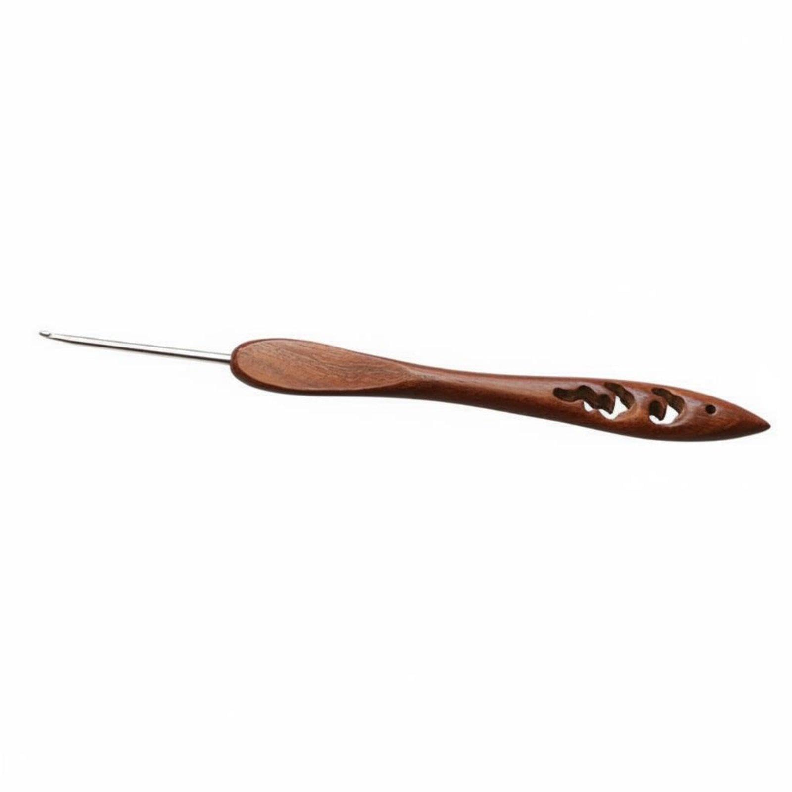 SNAPPSY Wooden Handle Crochet Hook Finely Polished Rosewood Crochet Hook Sturdy Handmade Knitting Tool for Knitter S, Hobbyists, Home Crafting, Leisure Time 2.0MM Null Yunsuo Red-image-44