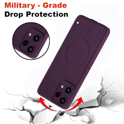 Image of Back Cover | MagFit Ring Design (Non-Magnetic) | Shockproof Case | Anti-Slip Grip | Raised Camera Edges | Slim Protective Case for Nothing Phone (3a) Lite 5G (Purple)