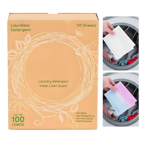 Hojas De Jabón Para La Colada, 50 Unidades De Jabón Suave Y Seguro, Hojas De Detergente Para Ropa Para Pieles Sensibles, Hogar, Viajes, Universidad, Dormitorio, Apartamento, Viajes De Negocios, Campin