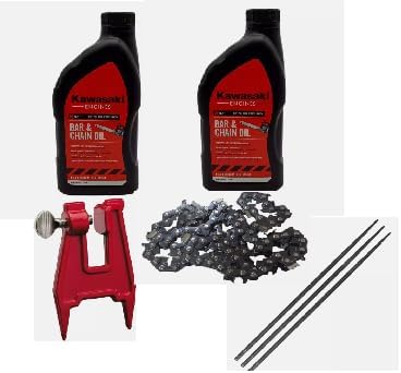 ACTIVLIFE for (3) 16" Chain 3687-005-0062 .325 .050 62DL,2 Qt Chain Oil, Stump Vise, 6 Files
