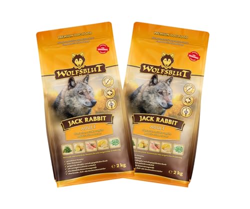 Wolfsblut Hund Adult | Trockenfutter | Multi Bundle | Mix Paket | Sparpaket | 2 x 2 kg | Verschiedene Sorten (2 x 2 KG, Jack Rabbit)