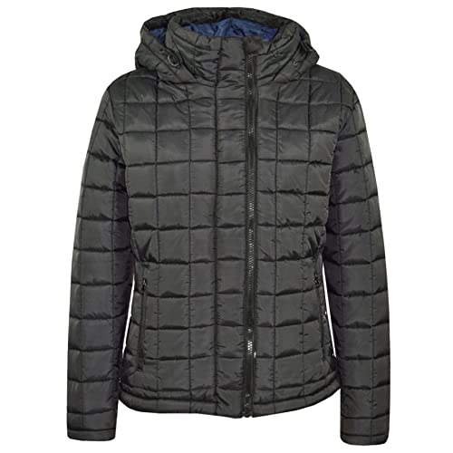 Veste légère enfant pour l'hiver manteau rembourré contre le froid noir