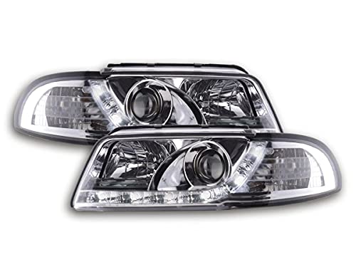 Phares Daylight DRL Led A4 B5 optique avant chrome pour feux de jour Audi 94-99