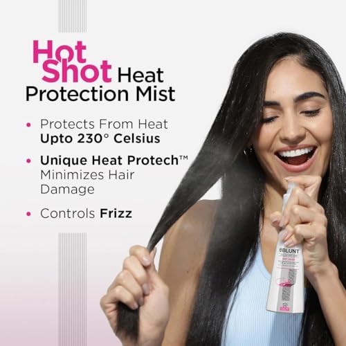 Image of Bblunt Hot Shot Shine Trio | Delivers Radiant Shine | Protects from Heat Damage | Keeps Hairstyle Intact | For Men & Women | 650 ml