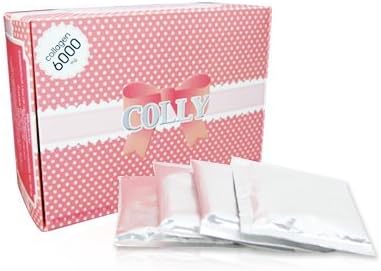 Colly Pink Plus Collagen 6000 Mg with Peptide and Glutathione. Strawberry Flavor Supplement Dietary Drink for Radiant and Healthy Skin (30 bags/box)