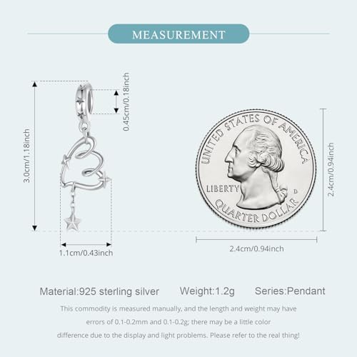 Colgante de corazón de plata 925 NINGAN el regalo emotivo perfecto para tu esposa y amante 6